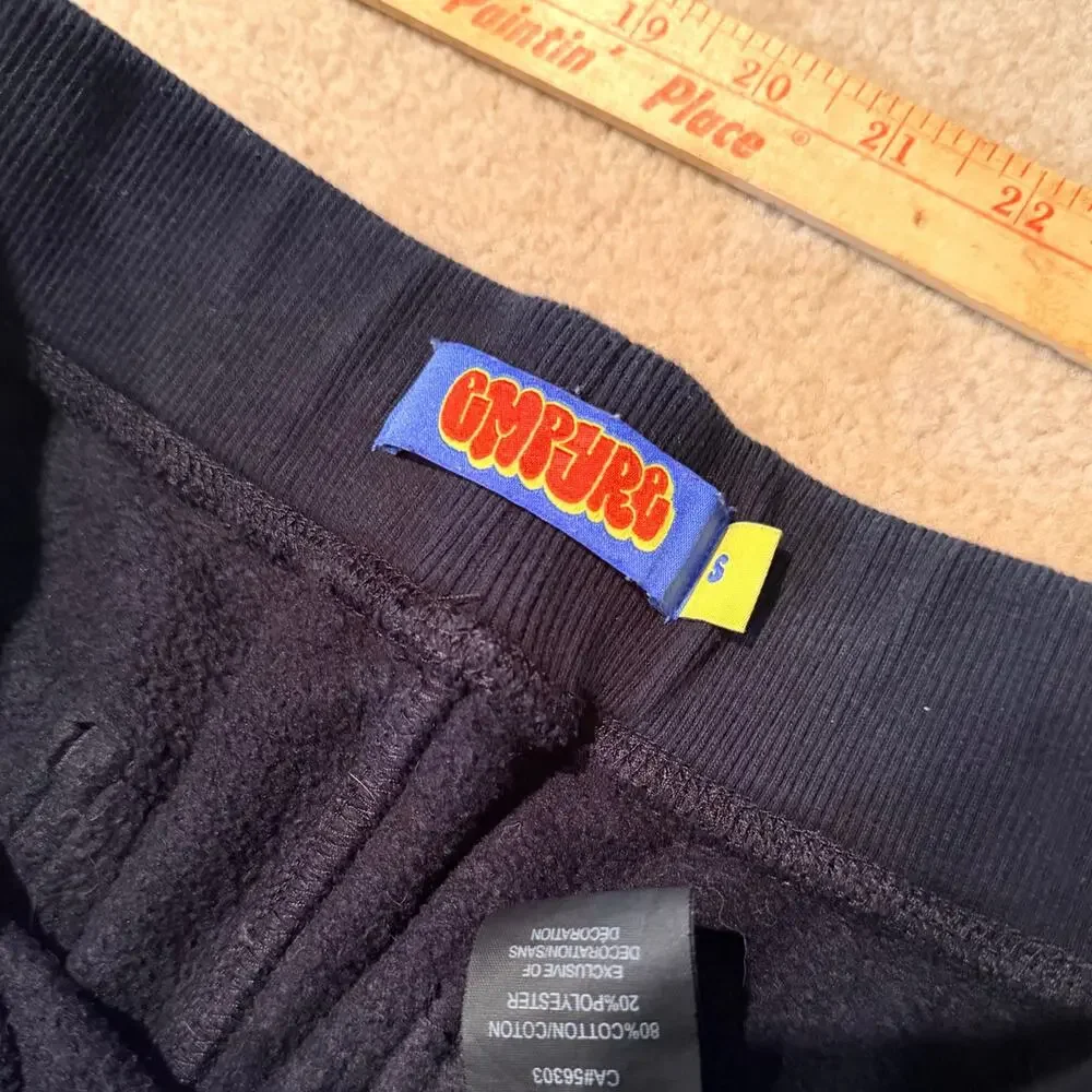 Empyre Black Fleece Sweat Shorts Men's Size Small Drawstring Skate Lounge